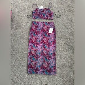 NWT 2 piece skirt set size small